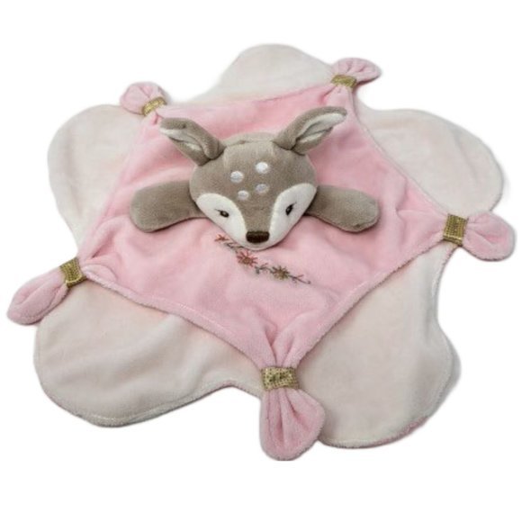 Mary Meyer Baby Fawn Pink  Small Security‎ Blanket Soft Knotted Corner 13.5in - Picture 1 of 4